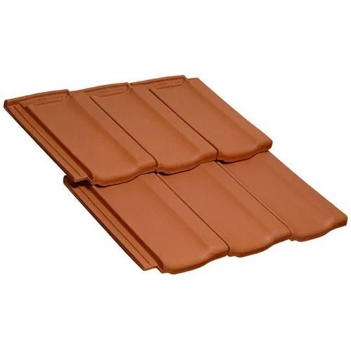 Browns / Tans Hand Made And Polished Heat Resistance Clay Roof Tiles, Size 4.47Cm X 2.63 Cm