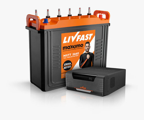 Electric Charger Livfast 1050150Ah Combo Inverter Tubular Battery