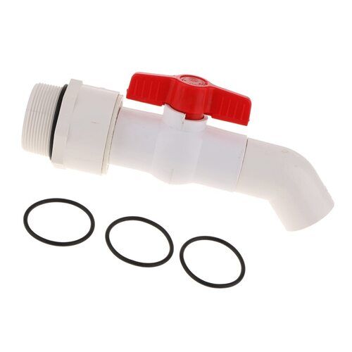 Medium Pressure Threaded White Upvc Plastic Ball Valve