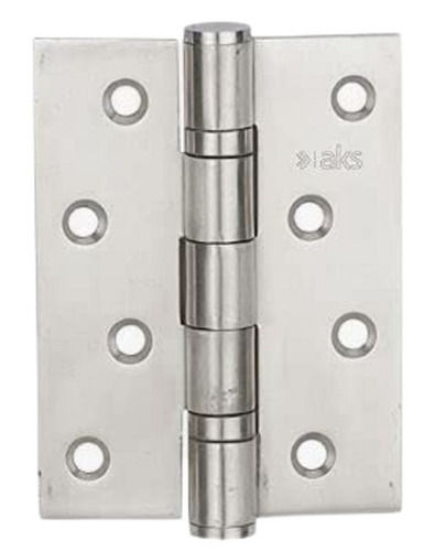 Silver Polished Finish Stainless Steel Hinge - 4 Inches For Door And Window Fittings