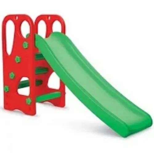 Red And Green Plastic Spiral Elephant Toy Slide, 2-4 Yrs Age Group