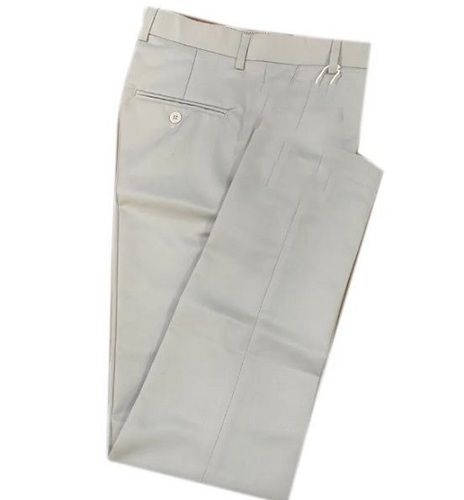 Slim Cotton Plain Mens Cotton Formal Trouser, Ideal For Wearing At Work