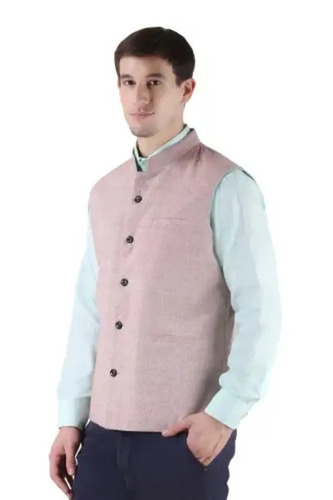 धोने योग्य और आरामदायक स्लीवलेस कॉटन ब्लेंड नेहरू जैकेट पुरुषों के लिए आयु वर्ग: 18 वर्ष से ऊपर