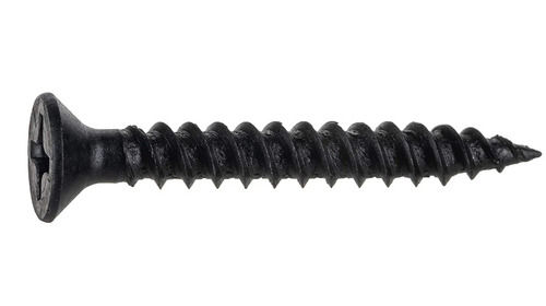 Black 3.5 X 25 Mm High Quality Bugle Head Steel Screws For Industrial