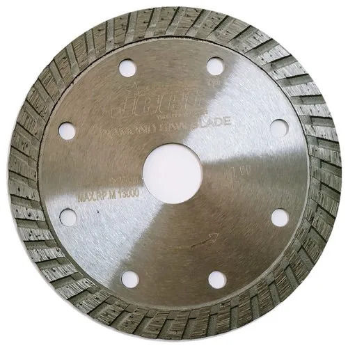 Silver 3 Mm Thick 4.5 Inch 42 Teeth Round Stainless Steel Granite Cutting Blade