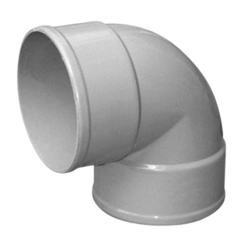 प्लंबिंग के लिए ग्रे 4 एमएम मोटी और 90 डिग्री बेंड रिजिड पीवीसी एल्बो