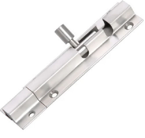 Silver 8 Inch Rectangular Galvanized Aluminium Tower Bolt For Door