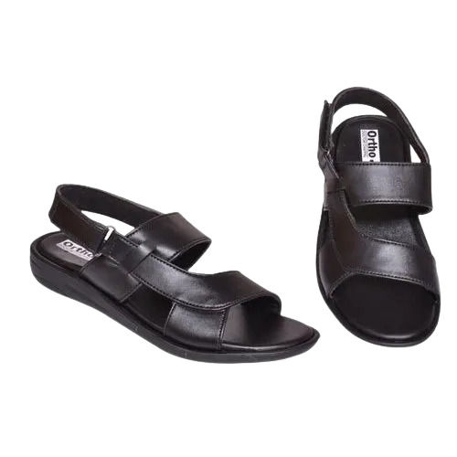 Casual Buckle Style And Water Resistant Genuine Leather Sandals For Men