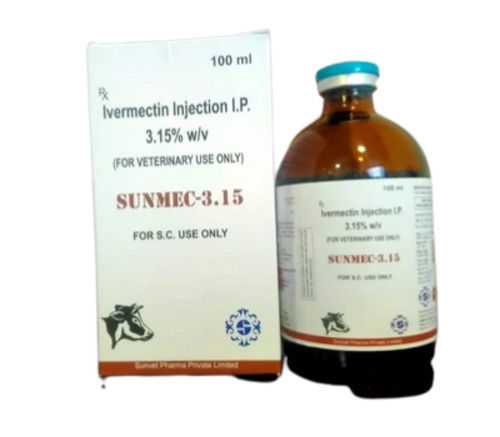 Liquid Ivermectin Injection To Control Parasiticide For 3.15 % W/V (Veterinary Use)