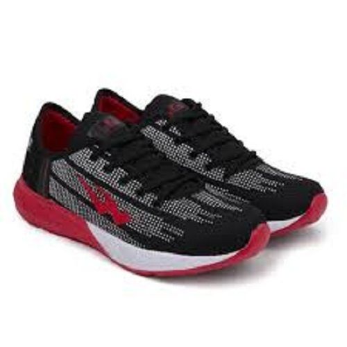 Red Lightweight Flexible Eva Pu Mesh Upper Material Sport Shoes For Men'S 