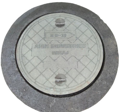 Round Shape Concrete Rcc Manhole Cover With 4 Inch Thickness Load Capacity: 10 Short Ton