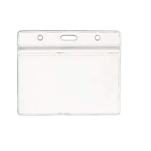 Transparent and Rectangle Shape Plain PVC ID Card Holder