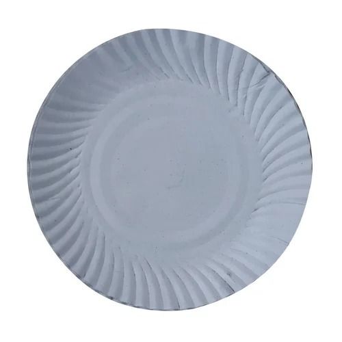 White 11.5 Inches Round And Plain Disposable Paper Plates