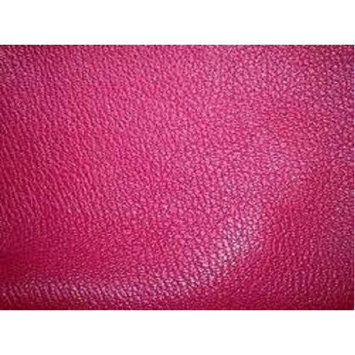 Pink 2.5 Mm Thick Water Resistant Plain Goat Leather For Garments