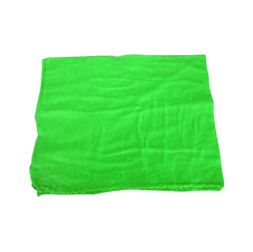 Green 24X27 Inches Rectangular Cotton Duster For Cleaning