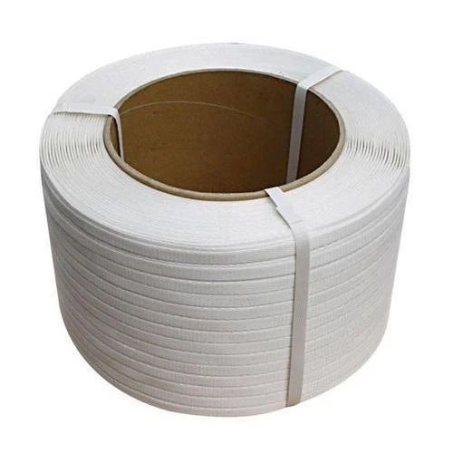 White 32 Mm 2000 Meter Plain Polypropylene Box Strapping Roll For Packaging