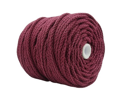 कपड़ों के लिए 4 मिमी मोटी 50 मीटर धोने योग्य और मजबूत सूती बुना हुआ रस्सी