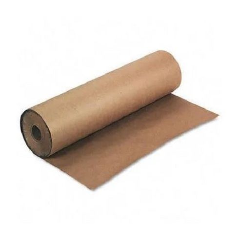 50 Meter Long Plain Single Side Coated Wood Pulp Brown Kraft Paper