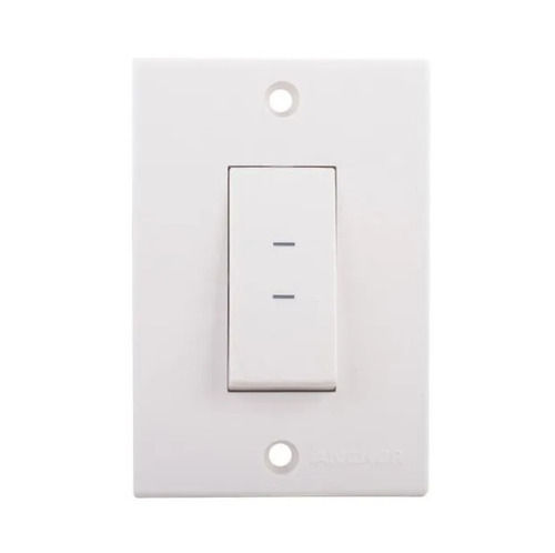 White 6 A Rated Current 220 Voltage Ip20 Plastic Electrical Modular Switch