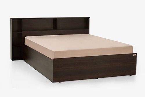 Machine Made 6X6X1.5 Foot 85.9 Kilograms Termite Resistance Eco Friendly Polished Teak Bed