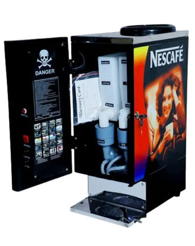 Semi-Automatic 700 Watt 220 Volt Stainless Steel And Plastic Body Coffee Vending Machine