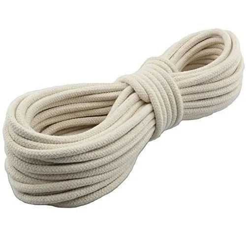 Eco Friendly And Strong Plain Industrial Cotton Braided Rope