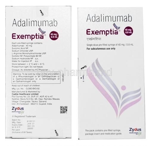 Exemptia Adalimumab Injection