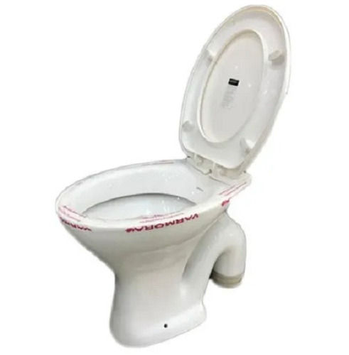 White Floor Mounted Elongated Shape Ceramic Western Toilet