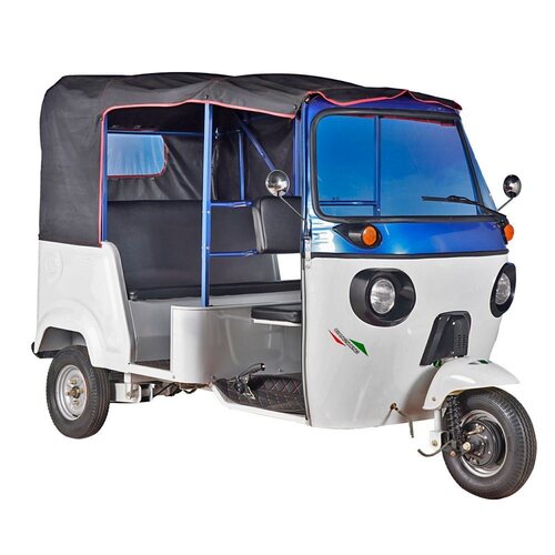 White And Black Three Wheeler Passenger Electric Auto Rickshaw at ...