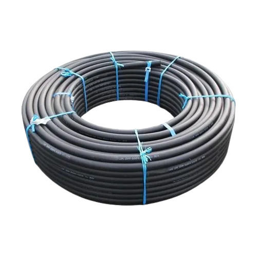 Black 110 Mm 5 Mm Thick Round High Density Polyethylene Underground Pipe 