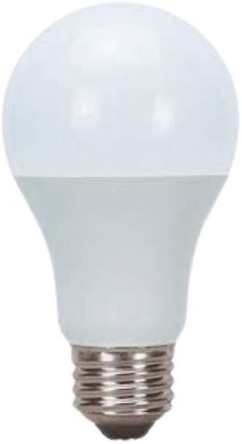 White 12 Watt Shock Resistance Round Plain Ceramic Led Bulb For Commercial Places