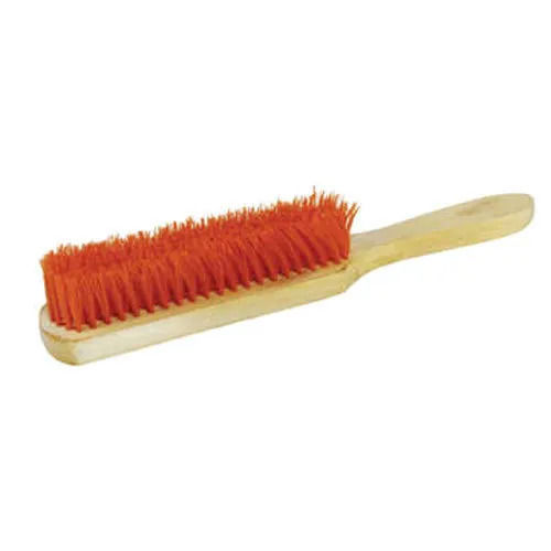 Red 12X4X3 Inches 300 Gram Rectangular Wooden And Nylon Cleaning Brushes