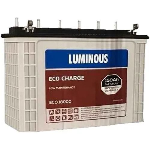 38.6 Kilograms 150 Ampere Hour Rectangular Inverter Battery Battery Capacity: <150Ah Ampere-Hour  (Ah)