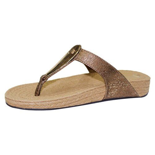 Ladies Flat Heel Slip On Jute Sandal For Daily Wear