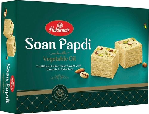 1 Kilogram Sweet Taste Ready To Eat Soft Plain Soan Papdi Fat: 21 Grams (G)