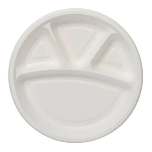 इवेंट और पार्टियों के लिए सफेद 10 इंच प्लेन गन्ना बगास डिस्पोजेबल पेपर प्लेट