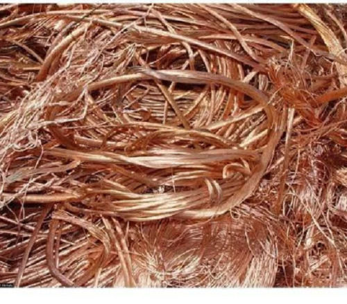 Golden 100 Meter Length Copper Wire Scrap For Jewelry, Musical Instruments