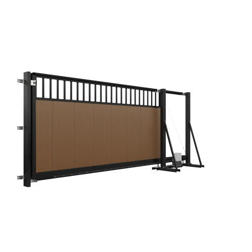 Any Color 12X6 Foot 3 Inch Thick Paint Coated Mild Steel Automatic Sliding Door 