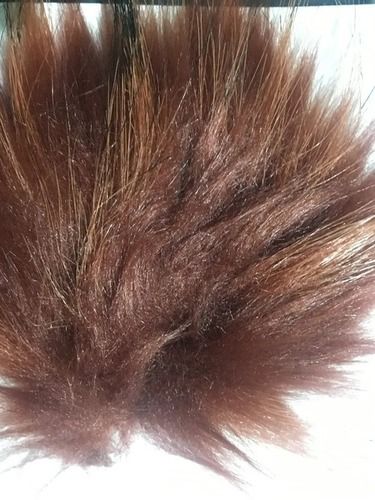 Brown 450 Gsm Exceptionally Soft And Warm Washable Shinny Fur Fabric