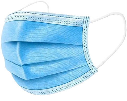 6 Inch Light Weight Disposable Non Woven 3 Ply Face Mask  Age Group: Suitable For All Ages