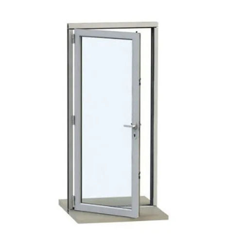 Silver 7 X 2.8 Feet 8.50 Kg Polished Finished Glass And Aluminium Door Frame