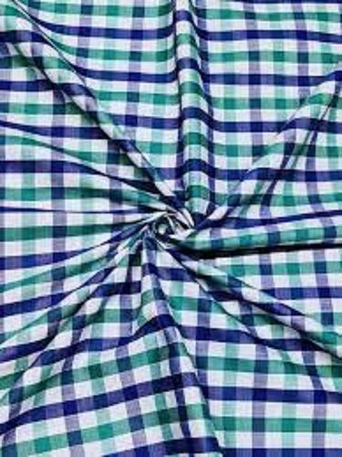 Normal Shine Skin Friendly Checkered Soft Cotton Fabrics For Making Garments