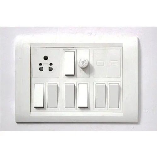 White Ip 65 Level Protection Pvc Electrical Switch Board For Homes And Offices