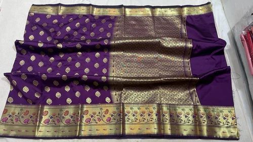 Ladies Printed Cotton Banarasi Saree For Party Wear