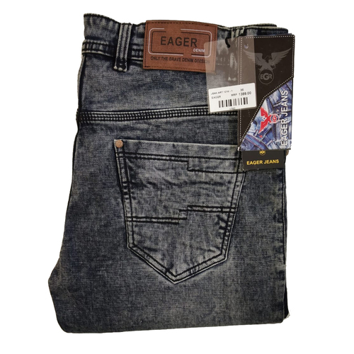 Men Faded Slim Fit Denim Jeans For Casual Wear