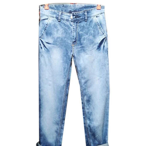 Men Sim Fit Faded Denim Jeans For Casual Wear