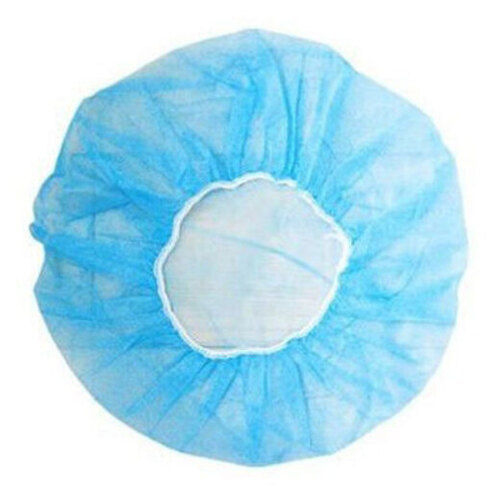 Light Blue Plain Oval Sterilized Non Woven Disposable Surgical Cap