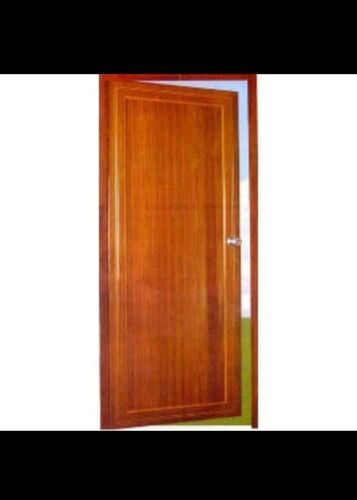 Tan Pvc Bathroom Swing Door For Home And Hotel