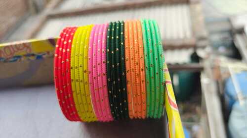 Round Shape Plastic Bangles For Daily And Festival Wear