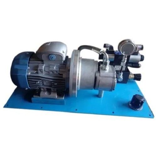 Silver And Blue Single Phase Mild Steel 2 Hp Power Hydraulic Power Pack